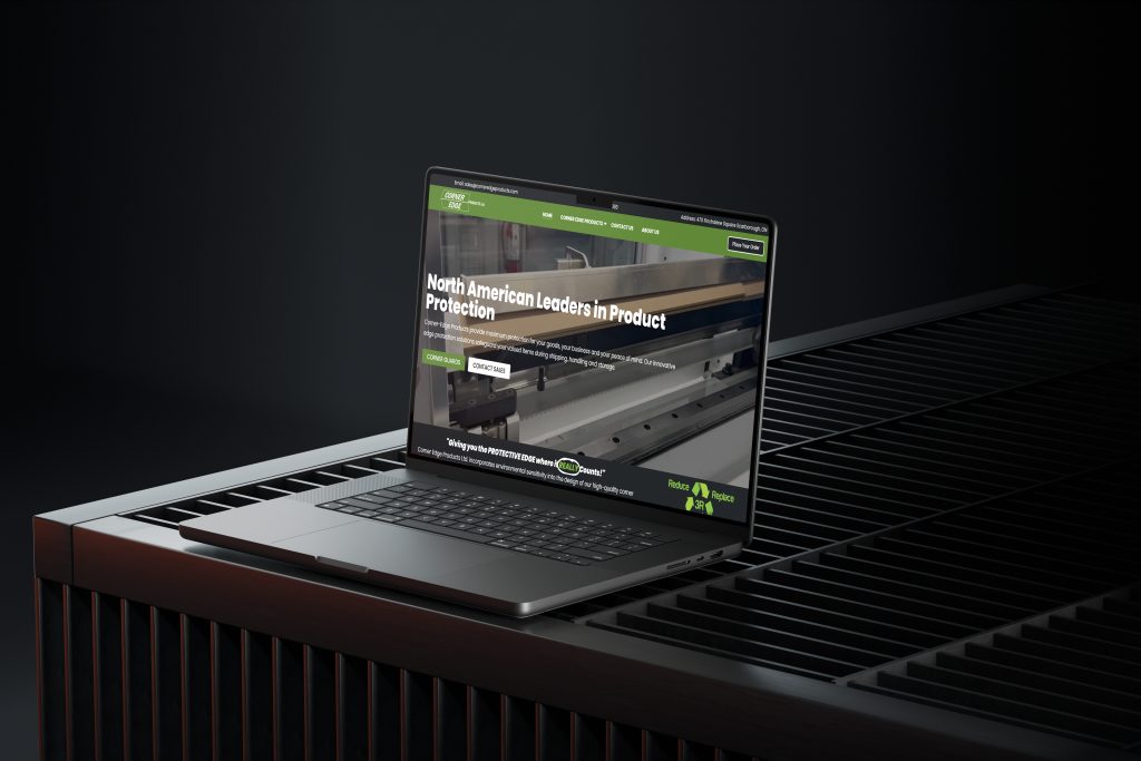 Website Builder Macbook on Wooden Slats