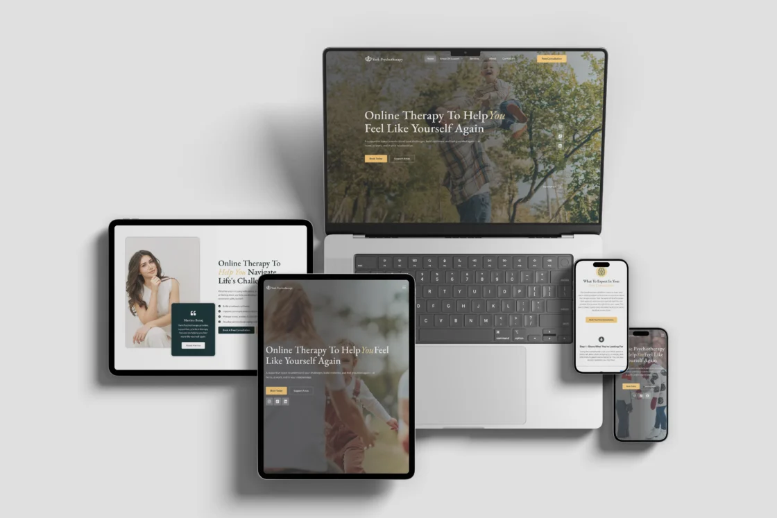 Vaughan Psychotherapy Clinic Website Design